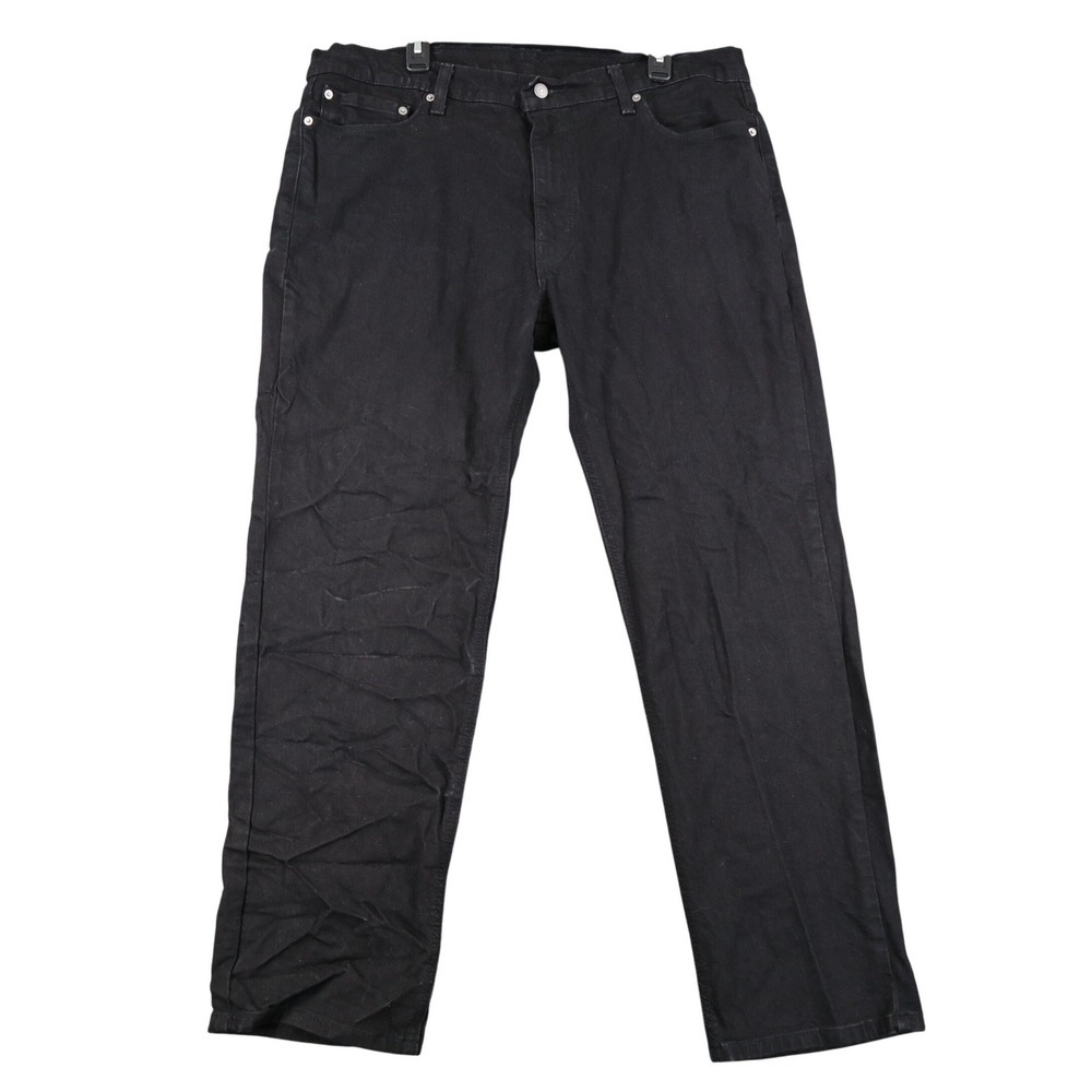 Levis 541 Athletic Taper Mens 40x31 Black Denim Jeans Casual Wear